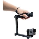 Storemax Ile Uyumlu Aksiyon Kamera Monopod Çubuğu Mini 3in1 - Ahşap