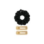 Storemax Invisibobble - Set L Apres Ski Date Night 3pc - 2 Klipsli + 1 Kumaş Kaplı Saç Tokası - Kestane Akaju