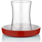 Storemax Istanbul Tiryaki Kırmızı Çay Bardağı Seti 6 Lı - 1/100 Toz Ceviz