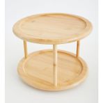 Storemax Janset Bambu Iki Katlı Dönen Sunumluk,baharat Standı,kurabiye Standı,sunum Tabağı - 0,21 lt - 51R-Turuncu