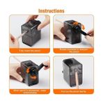 Storemax Kalemtıraş, Profesyonel Manuel Kalem Açacağı, 6-8mm Çap Uyumlu, Ergonomik Tutma Kolu, Öğrenciler ve Sanatçılar Için Pratik Çizim Kalemi Açma Aleti - 0 - --