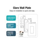 Storemax Lutron Işık Açma Kapama Düğmesi 3 Claro Plate, Cw-3-Wh, 120.00 - 1 Adet - Ahşap
