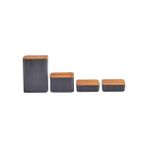 Storemax Massimo 4'lü Saklama Kabı Set - 1/100 Toz Ceviz