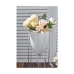 Storemax Metal 2'li Ayaklı Dekoratif Beyaz Saksı Yeni Model - 0 - 249 ml