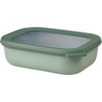 Storemax - Multi Bowl Cirqula Rectangular - Kapaklı Saklama Kabı - Buzdolabı Için Hava Geçirmez Saklama Kutusu ve Mikrodalga Fırın Kabı Olarak Uygundur - 1000 ml - Nordic Sage