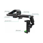 Storemax Multifonksiyonel Profesyonel Araç Içi Telefon Tutucu Ister Araç Güneşlik Montaj Ister Selfie Çubuğu Ister Masaya Montaj 360 Derece Dönebilen Cep Telefonları Için Sun-Mlt-33 - 000-Siyah