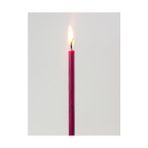 Storemax Mum Dilek Mumu Doğal Petek Ince Uzun Parti Nişan Düğün Ritüel Doğum Günü Mum 15 Adet Beeswax Candle (Bordo) - Option-1
