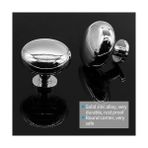 Storemax Mutfak Dolabı Kulpları, 4 Paket Çinko Alaşımlı Çekmece Kulpları Komodin Kulpları, Mat Siyah Çinko Kulplar, Çekmece Kolları Kapı Kulpları Komodin Çekmece Kolları Için (Fırçalı) - Beyaz