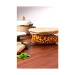 Storemax Naturel 650 ml Dikdörtgen Borosilikat Saklama Kabı - 0,33 - 0 Siyah