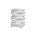 Storemax - Nora 6'lı 2.5 Litre Büyük Boy Açık Gri Saklama Kabı - 0,33 - 0 Siyah