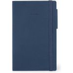Storemax - Not Defteri, Puantiyeli, Orta, 192 Sayfa, Yumuşak Pu Kapak, Fsc® Sertifikalı Kağıt, Beyaz Kağıt 100 G/m², Çift Kitap Ayracı, Lastik Bant, 13 x 21 Cm, Renk Galaktik Mavi