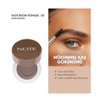Storemax Note Brow Pomade 03 Dark Brown Kalıcı Kaş Pomadı - 00 Clear