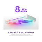 Storemax Nzxt F240 Rgb Core Tek Çerçeve Fan Ünitesi, 240MM, 2x 120MM Rgb Fan Dahil, Hız ve Aydınlatma Kontrolü, Yüksek Statik Basınç ve Hava Akışı, 8 Argb Led, Beyaz - 001-Renkli - Option-1