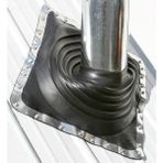 Storemax Oatey 14052 10,2 cm Flaş, 20,3 x 20,3 cm Taban, Profilli Malzemelerle Kullanım Için ve Her Türlü Çatı Yüzeyine Monte Edilebilir, 0,6 cm - 14,6 cm - 0 - Siyah
