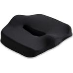 Storemax Ortopedik Oturma Minderi – Kuyruk Sokumu ve Bel Desteği Için Memory Foam Yastık | Posture Düzeltici, Tekerlekli ve Ofis Sandalyesi Için Ergonomik Minder - 00 Beyaz