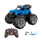 Storemax Oyuncak 4x4 Uzaktan Kumandalı Duman Atan 4 Çeker Motor Şarjlı Hız Vites Tuşlu Araba Buhar Atan Yüksek Teker Araba 15 Km/h Hız Mavi, Yeşil, Kırmızı (Mavi) - Altın