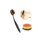 Storemax Özel Tasarım Beauty Klasik Kaşık Fırça & Fondöten Fırçası & Kontür Fırçası - Kestane Akaju
