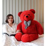 Storemax Özgüner Oyuncak Kırmızı Papyonlu Dev Pelüş Ayıcık,papyonlu Ayı,peluş Ayı,yumuşak ve Sevimli Büyük Boy Ayı, Ayı,sarılmalık Ayı,papyonlu Ayıcık,sevgiliye Hediye Ayıcık (160CMKIRMIZI) - 01-Mavi