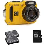 Storemax Pıxpro Wpz2 15M Su Geçirmez Fotoğraf Makinesi - 2 Lityum Pil + 16GB Sd Kart - 16MP, 4x Optik Zoom, 1080P Full Hd Video (Sarı) - Ahududu