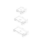 Storemax Prexua Riser Masaüstü Monitör Standı - Monitör Yükseltici (Siyah, Large) - 1BW-Beyaz
