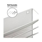 Storemax Reader Magstack-Wht File 4 Cepli Dikey Masa Düzenleyici, Banyo, Ofis, Giriş Yolu Için Duvara Monte Gazete ve Dergi Rafı, 12,75 (U) x 4,25 (G) x 16 (Y) Inç, Beyaz 6 Comp - 1 cm - Pembe