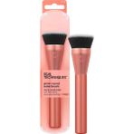 Storemax Real Techniques Glow Yuvarlak Tabanlı Makyaj Fırçası, Sıvı ve Krem Makyaj Için, Parlatma ve Karıştırma Kapsama Için Düz Üst Fondöten Fırçası, Yoğun Sentetik Kıllar, Vegan ve Zulüm Içermez, 1 Adet - Kestane Akaju