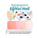 Storemax Renk Paletli Sulu Boya Kitabı + Fırça, 12 Sayfa Boyama Kitabı, Aktivite Boyama Seti, Çocuklar Için Yeni Nesil Sulu Boya Defteri (Renklerin Ormanı)