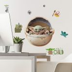 Storemax RMK4655SCS Duvar Çıkartması, Motif: Mandalorian The Child Boyanmış, Yapıştırılabilir, Yeşil/kahverengi/gri - 0,75 lt