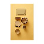 Storemax Rosti Choptima Kesme Tahtası Seti, Tutucu/ayaklı, Mutfak Tahtası, Ekmek Kesme Tahtası ve Servis Tahtası, 3'lü Set, Hijyenik, Bulaşık Makinesinde Yıkanabilir, Plastik, Köri - Altın