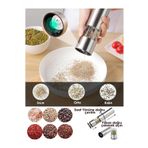 STOREMAX Sbl Pilli Karabiber Tuzluk Değirmeni Otomatik Baharat Öğütücü SBLShp 1064356