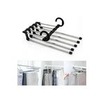STOREMAX Sbl TOPTAN Hareketli Katlanabilir Askı Dolap Içi Kumaş Kot Pantolon Askısı 5 In 1 Eşarp Askıl