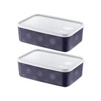 STOREMAX srhtDS 2'Li Set No Frost Saklama Kabı Lacivert 1600 ML Desing 266450