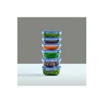 STOREMAX SRT Home Sızdırmaz Kapaklı 6'lı Saklama Kabı Seti, Contalı PP Plastik, Çeşitli Boyutlar (3x9