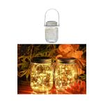 STOREMAX SRT solar technology Güneş Enerjili 3W GÜN IŞIĞI Kavanoz Peri Led Asma Aparatlı 20 Led Bahçe,