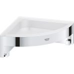 Storemax Start Cube Köşe Duş Rafı | Duş / Banyo Aksesuarları | Krom | 41106000 - Option-1 - Adaçayı Yeşili