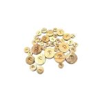 Storemax Tahta Düğme,ahşap, 2 Delik Yazı Model, Doğal Ahşap, Zeytin AĞACI,100 Adet 25MM-40L Düğme - --