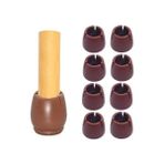 Storemax Tarix Sandalye Pabucu,masa,koltuk,tabure Ayak Kılıfı 8 Adet (Large) Kahverengi - 0 - Siyah