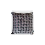 Storemax Taupe Houndstooth Kazayağı Desenli Dekoratif Kırlent/yastık Kılıfı 45X45 CM,%100 Polyester Döşemelik Kumaş - 001-Renkli - Option-1