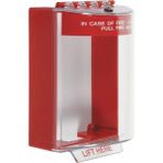 Storemax Technology International, Inc. STI-13210FR Stopper®, Yangın Etiketi ve Kablo Giriş Delikleri ile Yüzeye Monte, Iç ve Dış Mekan Polikarbonat Koruyucu Kapak, Acil Durum Butonu Veya - 0 - Siyah