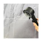 Storemax Turbo Fan 5 Fonksiyonlu Duş Başlığı, El Duşu Handshower, Siyah, Durdurma Özelliği Ile, Yenilikçi ve Çok Fonksiyonlu Banyo Aksesuarı - 1 lt