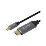 Storemax USB C To HDMI Kablo - 8K60Hz, 4K 144Hz/120Hz/60Hz, Thunderbolt 5/4/3 Uyumlu, HDMI 2.1, Hdr, Hdcp2.3, Dsc, 2 Metre (CHD21-PRO) - Ahşap