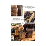 Storemax Vienev Beyaz Serigrafi Etiketli Kare Erzak Saklama Kabı 12'li Set 4x(0,55 Litre, 1,2 Litre, 1,75 Litre) - 0,33 - 0 Siyah