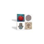 Storemax Yaşam Çiçeği, Hayat Ağacı, Nar, Fatma Ana Eli Taş Bardak Altlığı Seti - 4 Parça - Dekoratif, Rustik Mutfak Aksesuarı, 10X10 Cm, Kaydırmaz Tabanlı, Şık ve Dayanıklı SC152 - 0 - 249 ml