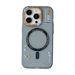 StoreTolerans Apple 15 PRO MAX ile uyumlu Magsafeli kılıf, iPhone 15 PRO MAX için mat ince, darbeye dayanıklı koruyucu telefon kılıfı, Gri