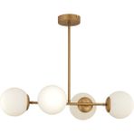 Storish Daisy 4'lü Avize Bronz