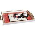 Storish Dekoratif Kulplu Tepsi ST-6009 - Gold