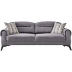 Storish Vega Üçlü Koltuk Gri