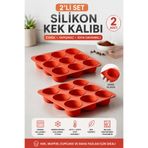 Stork 2 Adet 9'lu Silikon Yarım Küre Kek ve Çikolata Kalıbı - Yapışmaz, Isıya Dayanıklı Mousse ve Mini Tatlı Kalıbı