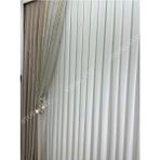 Storlant Bambu Ağır Gramajlı 1/3 Sık Pileli Ütü Istemez Tül Perde | Özel Seri Yoğun Dokulu Premium Bambu - Ekru - 450 x 255