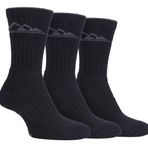 Storm Bloc — 3'lü Paket Erkek Pamuklu Dolgulu Kabarcık Yürüyüş Çorabı Trekking için (39/45, SBMS030BLK)